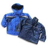 Totes - Boys 4 In 1 Winter Jacket, Blue, Navy, Grey