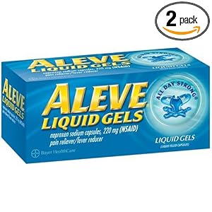 Aleve Liquid Gels, 80-Count Bottle (Pack of 2)