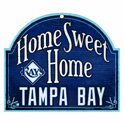 MLB Tampa Bay Rays 11-by-9 Wood 