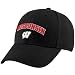 Wisconsin Badgers Black Classic Structured Adjustable Hat