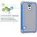 Galaxy S5 Case, Tekcoo(TM) [Tmajor Series] [Blue/Grey] Shock Absorbing Hybrid Rubber Plastic Impact Defender Rugged Slim Hard Case Cover Shell For Samsung Galaxy S5 S V I9600 GS5 All Carriers