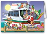 Loading the Boat Christmas Card - Boating 12 cards/ 13 envelopes