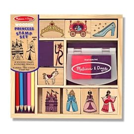 Melissa & Doug Wooden Princess Stamp Set