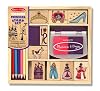Melissa & Doug Wooden Princess Stamp Set