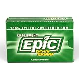 Epic Xylitol Gum, Spearmint, 60 Pieces