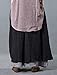 Mordenmiss Womens Casual Loose Fit Layers Wide Leg Pants, Black,One Size
