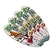 Christmas Holiday Santa and Animals Finishing Snowman Double-Sided Oval Nail File Emery Board Set 4 Pack