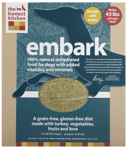 Frozen Dog Food:Honest Kitchen Embark Grain-Free Dehydrated Dog Food 10 lbs