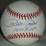 Pete Rose Autographed Official Rawlings MLB Baseball with 73 MVP Inscription