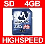Produkt-Bild: 4GB SD Speicherkarte Secure Digital Card Karte Speicherkarten Flash Cards Karten Memory Speicher 4 GB von MemoryStar - NEU