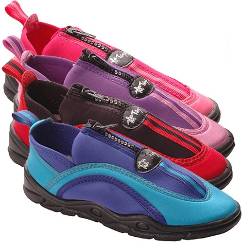 Kids Water Shoes, UPF50 UV Sun Protective, Hard Sole, Plus Zipper