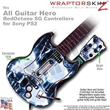 Radioactive Blue Skin by WraptorSkinz TM fits All Sony PS2 Guitar Hero SG Guitar Controllers (GUITAR NOT INCLUDED)
