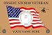 Veteran Army Desert Storm Desk Flag
