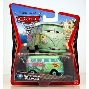 Disney Cars 2 Fahrzeug Race Team Fillmore V1949