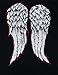 Walking Dead Daryl Dixon Wings and Walker Patch Two Sides Adult Black T-shirt