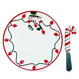 Fitz and Floyd Cheers Snack Plate with Spreader