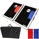 Go Pong CornHole Bean Bag Toss Game Set - Superior Aluminum Frame