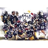 Pittsburgh Steelers (Group, Trophies) Sports Poster Print - 17x11