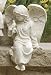 Inspirational Cherub Angel and Bird Outdoor Garden Figure 7.5"