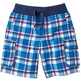 クレイジーエイト Crazy 8/ チェック カーゴ ショーツ エレクトリック ブルー ボトムスショートパンツ 6～12ヶ月【並行輸入】