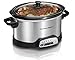 Hamilton Beach 4 Quart Programmable Slow Cooker with Flexible Easy Programming, 5 Cooking Times, Dishwasher-Safe Crock & Lid, Silver (33443)