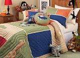 Kids Bedding - Safari Adventure Twin Quilt - Kids Bedding for Both Boys and Girls