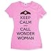 Hank Player 'Keep Calm & Call Wonder Woman' Women's T-Shirt