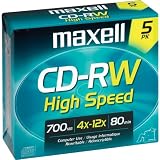 Buy 12x High-Speed Rewritable CD-RW - 5 Pack-T40295