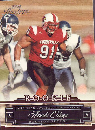 2007 Playoff Prestige 187 Amobi Okoye Houston Texans (RC - Rookie - Football Cards)