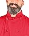 Red Lightweight Long Sleeve Chef Coat - XL