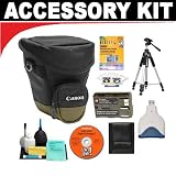 Canon Zoom Pack 1000 Holster Case + BP-511a Battery + Tripod + DB ROTH Bonus Accessory Kit for Canon EOS 5D, 40D, 30D and Digital Rebel DSLR Cameras