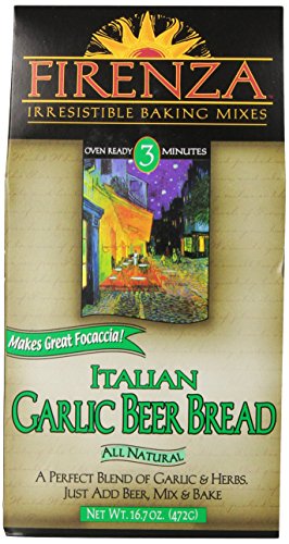 Firenza Italian Garlic Beer Bread Mix, 16.7 Ounce
