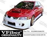 F03MEVO8GTR - VFiber FRP Mitsubishi EVO8 03-05 4dr GTR 1pc Front Bumper