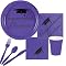 Congratulations Graduate Party Pack for 48 Guests - Royal Purple