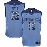 adidas Memphis Grizzlies #32 O.J. Mayo Light Blue Replica Basketball Jersey