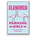 FLAMINGO ~Novelty Sign~ parking lover animal pink gift