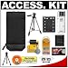 Electronics : Olympus Carrying Case with LI-42B Battery + Accessory Kit for Stylus 840, 850 SW, 1040, 1050 SW, FE-320, FE-340, FE-350, FE-360, FE-20 Digital Camera