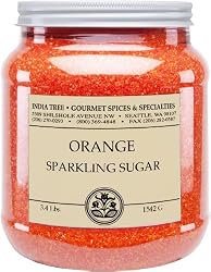 India Tree Popsicle Orange Sparkling Sugar, 3.4-Pound Jars (Pack of 2)