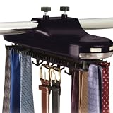Rotating Tie Rack (Black) (5.5H x 15W x 6.3D)