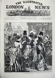 1874 FINE ART FASHIONABLE CHARITY BAZAAR FAMILIES SHOP