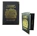 Real Leather Passport Holder (Black)
