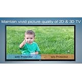 ProtectTVs TV Screen Protector, Premium version with black straps for 65 inch LED, LCD and Plasma TV