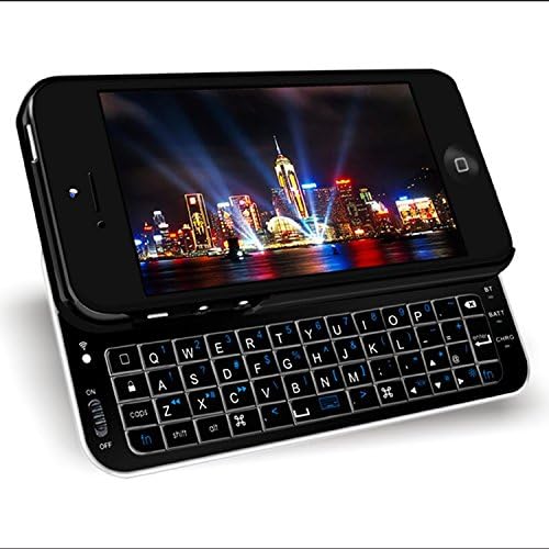 Gengshi® Bluetooth 3.0 Keyboard iPhone 6 /6s 4.7 Case - Backlit Edition - Bluetooth Keyboard with Apple Commands and Backlit Keys (balck)