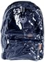 K-Cliffs Navy Blue Clear PVC Backpack/ School Backpack/ Daypack/ Casual Backpack