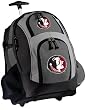 FSU Rolling Backpack Deluxe Gray Florida State University - Our Best Backpacks Bags with Wheels or School Trolley Bags Carry-Ons - Unique Gifts