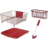 Rubbermaid 4-Piece Sinkware Set, Red