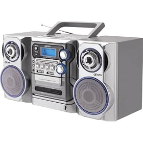 GPX HGCD2815DP Micro Audio System with CD Player, Cassette Deck, and AM FM Tuner by GPX