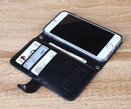 iPhone 6s, 6 Wallet w/ Removable Cross-body & Clutch Straps (BLACK)