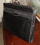 Black Calfskin Leather Business Binder
