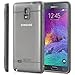 Galaxy Note 4 Case - VENA [RADIANT] Slim Clear Hybrid Bumper Case for Samsung Galaxy Note 4 (Transparent / Gray)